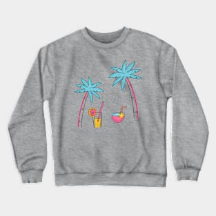 Beach day palm trees Crewneck Sweatshirt